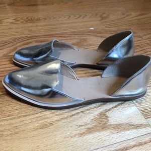Loeffler Randall silver d’orsay flats